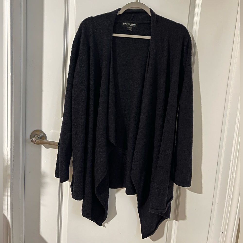 Barefoot Dreams Black Bamboo Chic Lite Calypso Wrap - L/XL - Picture 3 of 6